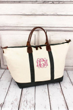 LARGE CANVAS WEEKENDER BAG