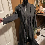 Hooded Black & Grey Renaissance Elf / Ranger Fantasy Fair Outfit