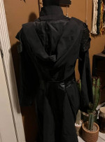 Hooded Black & Grey Renaissance Elf / Ranger Fantasy Fair Outfit