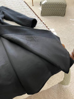 Long Black Wool Dress Coat