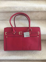 New with tags Liz Claiborne Red Large Gloria Tote