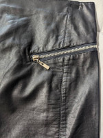 Forever 21 Black Pleather Leather-Like Mini Skirt Women's Size Small
