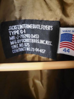GENUINE SCHOTT U.S. NAVY G-1 FLIGHT JACKET NEW OLD STOCK