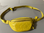 Brand new NWT Coach Signature Leather Sprint Mini Belt Bag CH073 Chartreuse