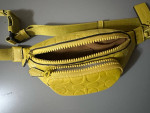 Brand new NWT Coach Signature Leather Sprint Mini Belt Bag CH073 Chartreuse