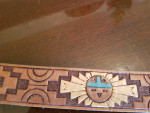 Native American Mens Leather Belt Size 38