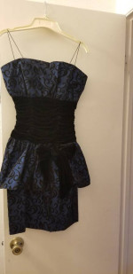 90's Vintage Black Evening Dress