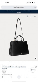 New Ralph Lauren Black Bag with Protective Wrapping Included