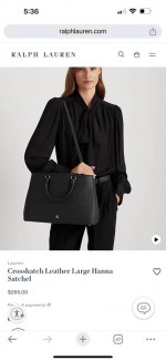 New Ralph Lauren Black Bag with Protective Wrapping Included