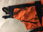 Winter insulated blaze orange camo sz XL mens hunting / ski bibs