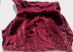 Antique Silk Velvet Skirt/Wine Color