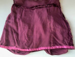 Antique Silk Velvet Skirt/Wine Color
