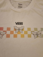 Girls' Vans White Butterfly T Shirt