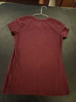 Girls' PINK all Burgundy T shirt