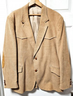 Cavender's Men's Tan Western Corduroy Sport Coat Jacket
