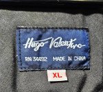 Hugo Valentino Men's Black Zip Lined Insulated Poly Cotton Vest XL