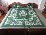 New Swan Vintage Wool Reversible Blanket Size approx. 57” x 80”