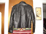 Womens Vanguard Leather Black Biker Motorcycle Jacket M Medium