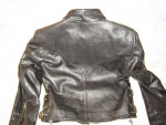 Womens Vanguard Leather Black Biker Motorcycle Jacket M Medium