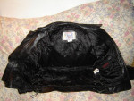 Womens Vanguard Leather Black Biker Motorcycle Jacket M Medium