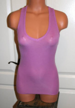 NWT! MODA INTER. by Victoria's Secret SZ. XS Low V-Neck Lace Back Tank