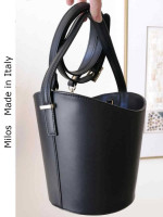 Leather bucket bag by MILOS made in Italy