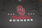 NEW Men's SIZE LARGE Gray OU Sooners Long Sleeve Logo Tee