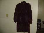 Muskrat Women's Fur Coat - Leppert Roos St. Louis vintage full length