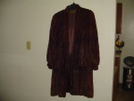 Muskrat Women's Fur Coat - Leppert Roos St. Louis vintage full length