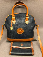 Vintage Dooney and Bourke All-Weather Leather Norfolk Case w/ Checkbook Organize