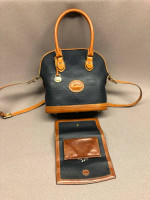 Vintage Dooney and Bourke All-Weather Leather Norfolk Case w/ Checkbook Organize