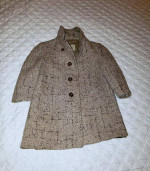 VINTAGE 1950’s BOYS CLOTHING BROWN & TAN TWEED COAT JACKET