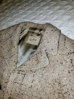 VINTAGE 1950’s BOYS CLOTHING BROWN & TAN TWEED COAT JACKET