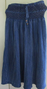 Women's Med Long Denim Skirt--NWT