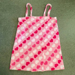 Womens L / XL Bath Towel Shower Wrap Cover Up ♦ HEARTS - Dorm Camping