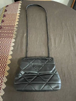 Prada Knock Off Monochrome Chain Spectrum Crossbody Quilted Leather Shoulder Bag