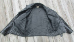VINTAGE 1970’s BLACK LEATHER MOTORCYCLE JACKET ~ ZIPPERS, SNAPS, BIKER
