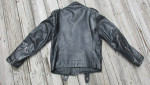 VINTAGE 1970’s BLACK LEATHER MOTORCYCLE JACKET ~ ZIPPERS, SNAPS, BIKER