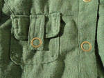Retro Military Olive Green Short Army Jacket WET SEAL Rib Knit cuff