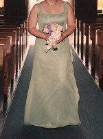 Formal dress - seafoam green - Size 40-34-46