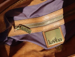 KOOBA Caitlin Blonde Tan Brown Leather Shoulder Bag Purse w Bow & tags