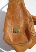 KOOBA Caitlin Blonde Tan Brown Leather Shoulder Bag Purse w Bow & tags