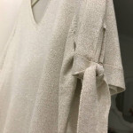 Dressy top ladies silver shimmer