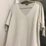 Dressy top ladies silver shimmer