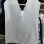 Shell silver shimmering ladies top