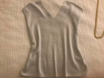 Shell silver shimmering ladies top