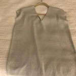 Shell silver shimmering ladies top