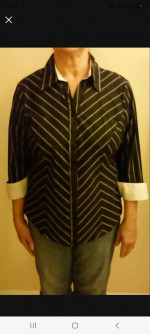 Modern Dress Shirt White Cuffs And Collar