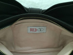 RED VALENTINO WOMEN'S SMALL SHOULDER BAG, BLACK LEATHER WITH BOW, NEW