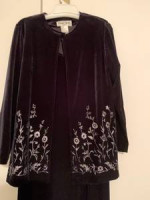 Ronni Nicole 2-Piece Long Black Sleeveless Dress w/Jacket SZ 12